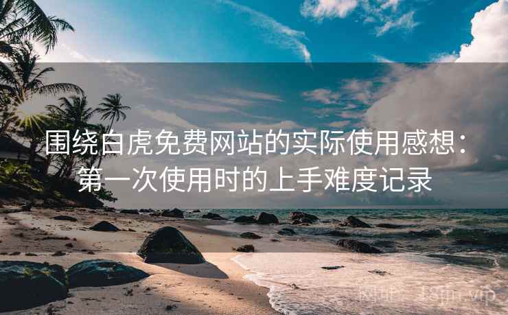 围绕白虎免费网站的实际使用感想：第一次使用时的上手难度记录