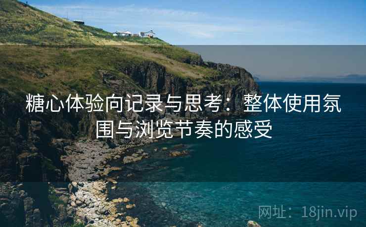 糖心体验向记录与思考:整体使用氛围与浏览节奏的感受