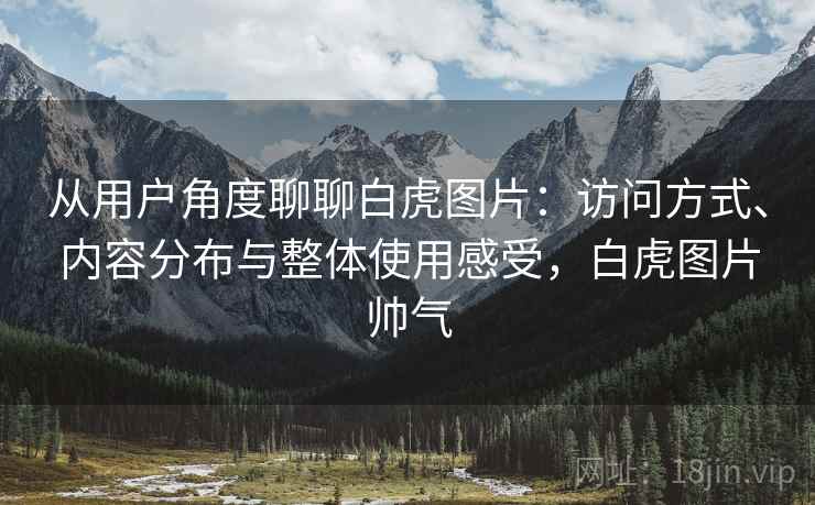 从用户角度聊聊白虎图片：访问方式、内容分布与整体使用感受，白虎图片帅气