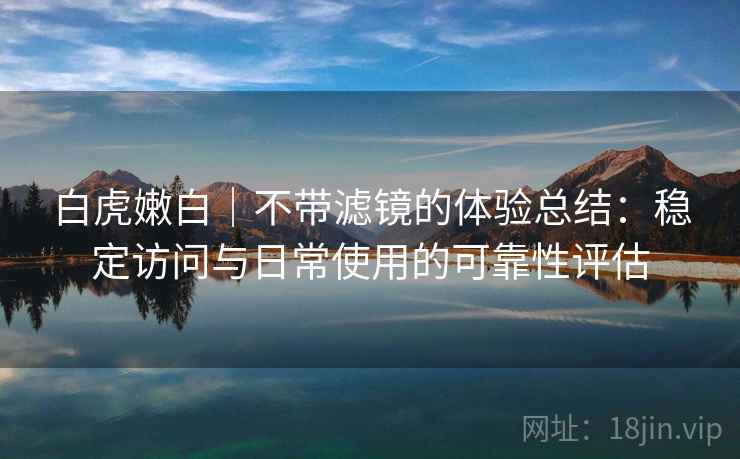 白虎嫩白|不带滤镜的体验总结:稳定访问与日常使用的可靠性评估 第2张 白虎嫩白|不带滤镜的体验总结:稳定访问与日常使用的可靠性评估 第2张