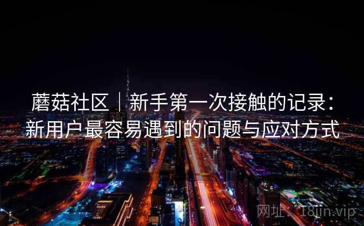 蘑菇社区|新手第一次接触的记录:新用户最容易遇到的问题与应对方式