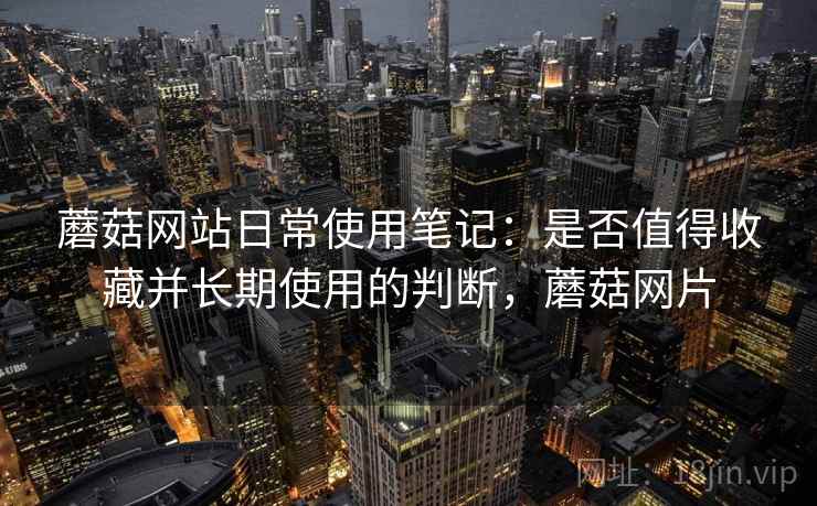 蘑菇网站日常使用笔记:是否值得收藏并长期使用的判断,蘑菇网片