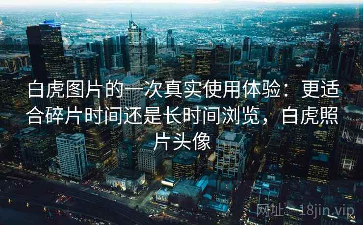 白虎图片的一次真实使用体验：更适合碎片时间还是长时间浏览，白虎照片头像