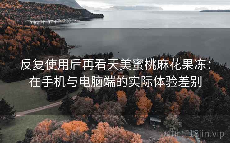 反复使用后再看天美蜜桃麻花果冻:在手机与电脑端的实际体验差别